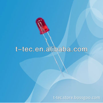 5mm red color non-polarity LED